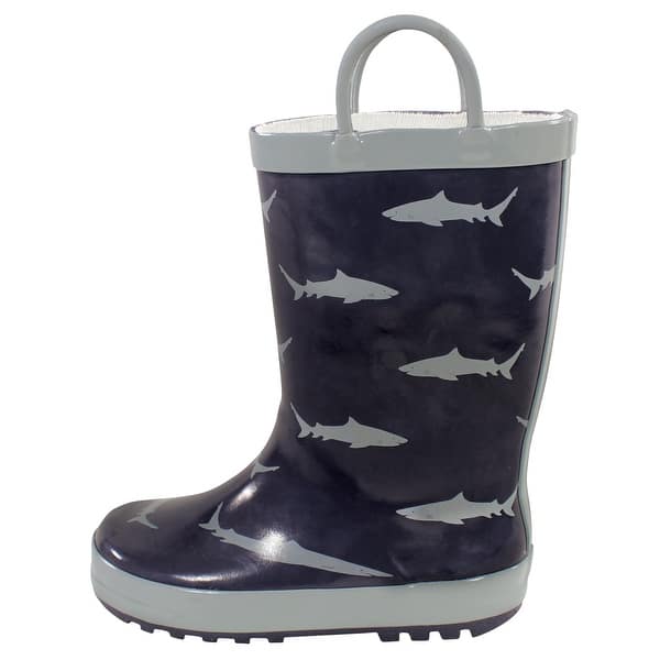 slide 1 of 1, Hudson Baby Rain Boots, Sharks 10T - Sharks