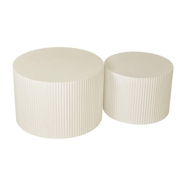 Wave Stripe Nesting Coffee Table Set for Living Room,Bedroom