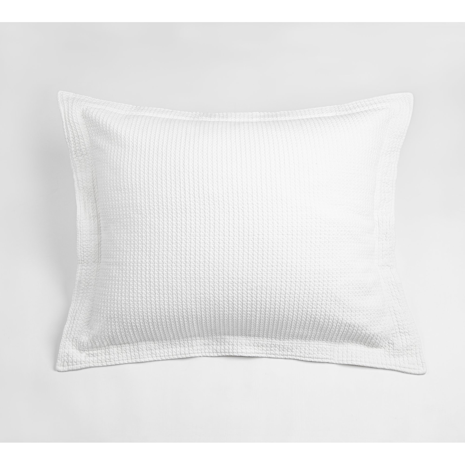 Waffle Matelasse, Cotton, White, Sham