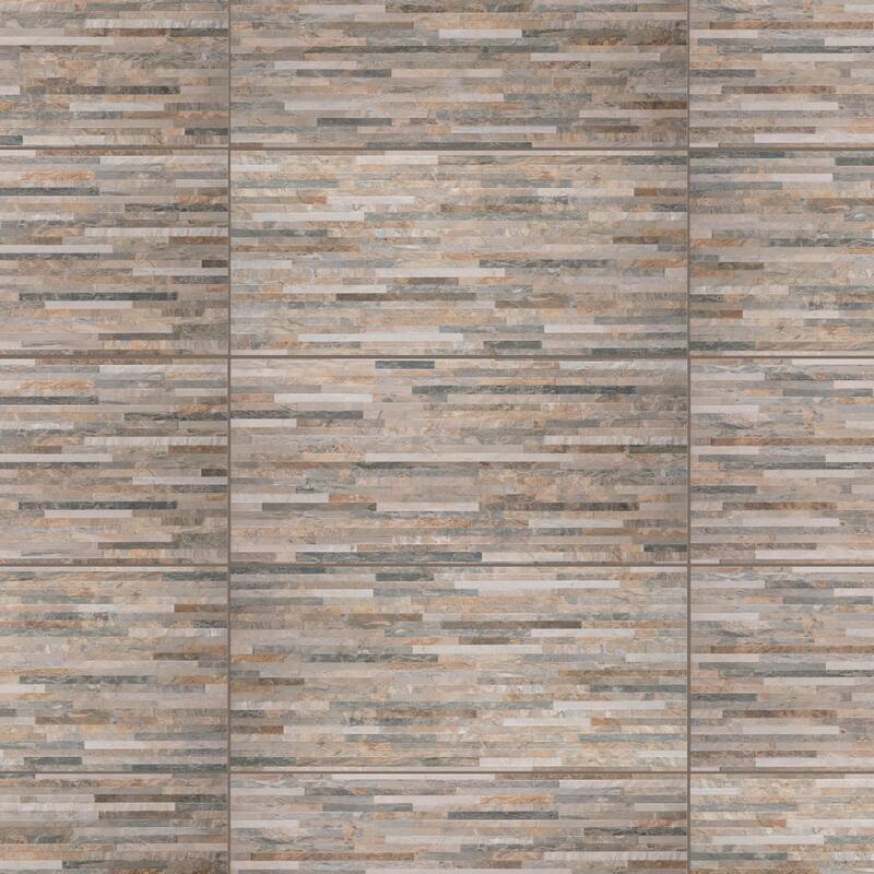 Merola Tile Muro Ardesia Ocre 12-1/2" x 24-1/2" Porcelain Wall Tile