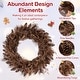 preview thumbnail 7 of 8, Gymax Set of 2 24'' Pre-lit Christmas Wreath Front Door Artificial