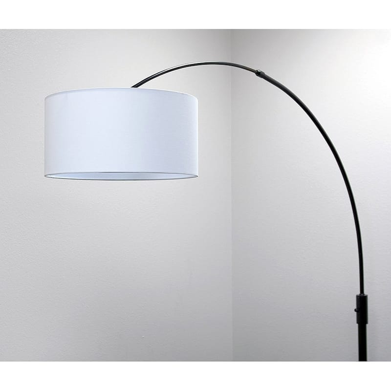 Orbita 82-In Retractable Arch Dimmable Floor Lamp include with15W LED Bulb