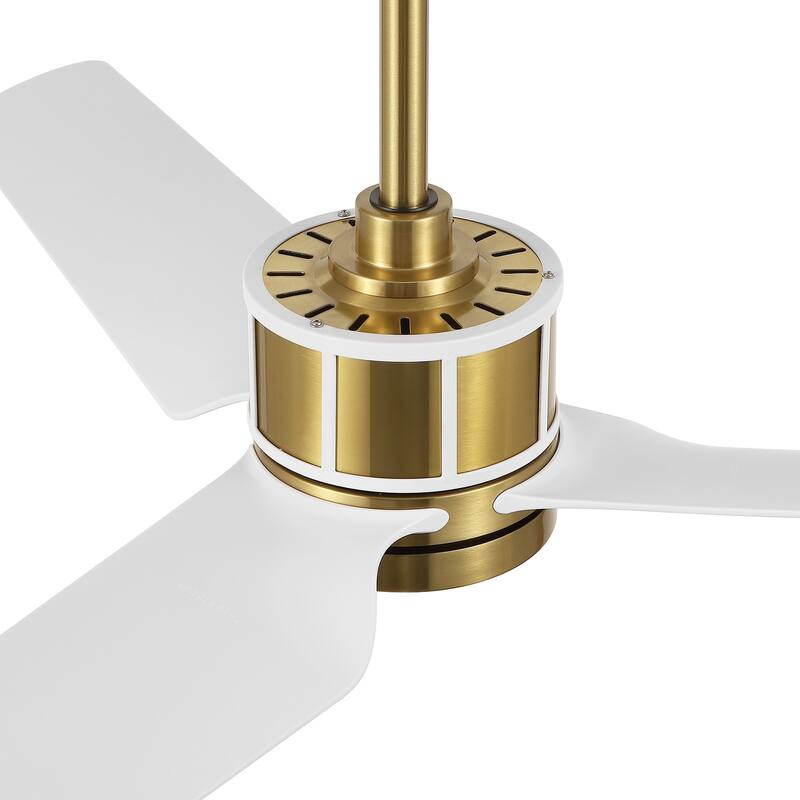 52" Reversible 3-Blade Smart LED Ceiling Fan with Remote Control and Light Kit