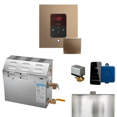 Mr Steam R09C1ABJ0000 Ms Itempo Square with Accessories Package 9 kW - Nouveau Bronze