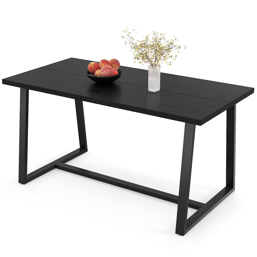 Costway 63" Large Dining Table for 4-6 People with Heavy-duty Metal - See Details