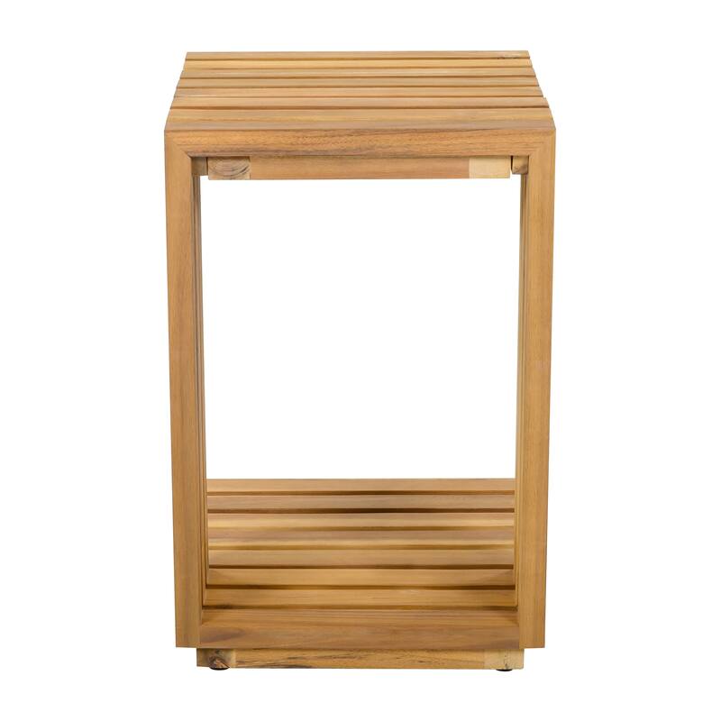 Christopher Knight Home - Solvane Outdoor Solid Wood Conversation Set with Cushions and Side Table