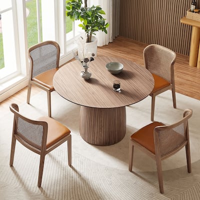 47.24 inch MDF Dining Table Kitchen Table Small Space Dining Table