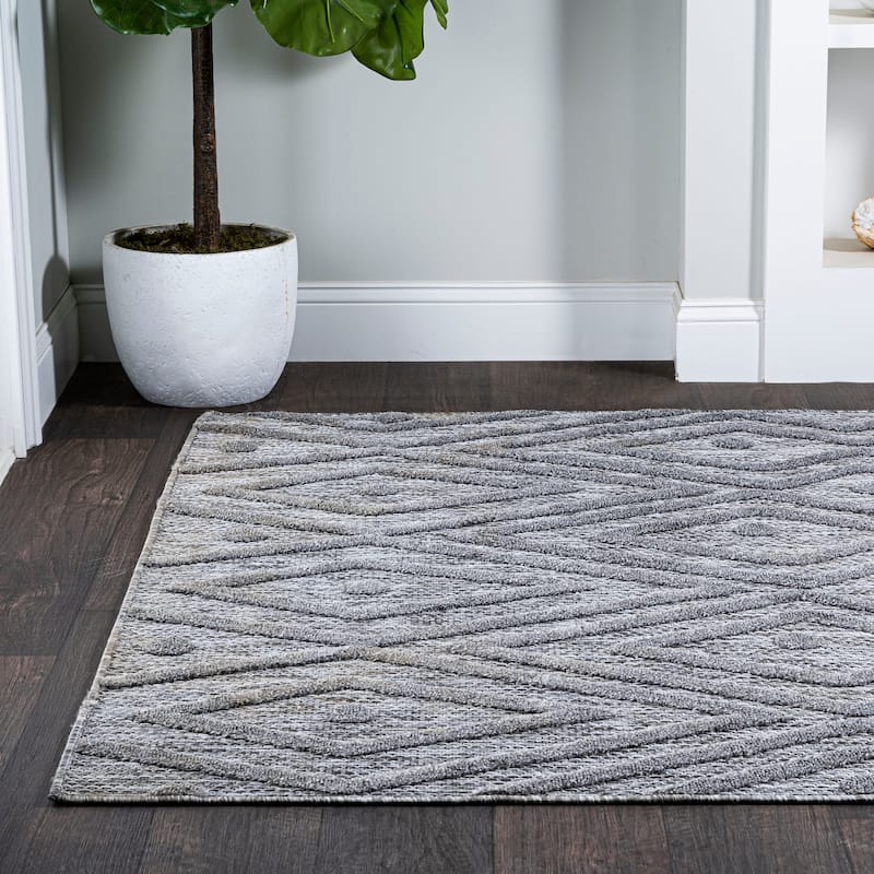 JONATHAN Y Salines Moroccan Diamond Indoor/Outdoor Area Rug
