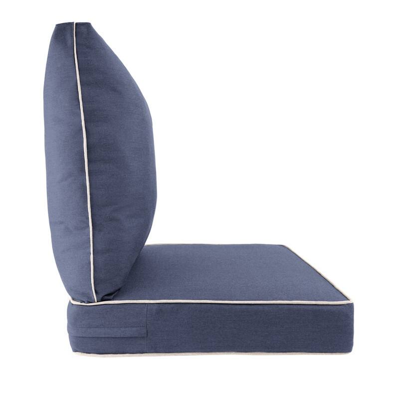 Sunbrella Contrast Corded Deep Seat Cushion by Austin Horn Classics