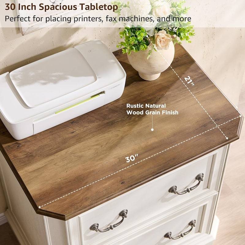 Farmhouse File Cabinet, Wood Filing Cabinets, Office Storage Cabinet