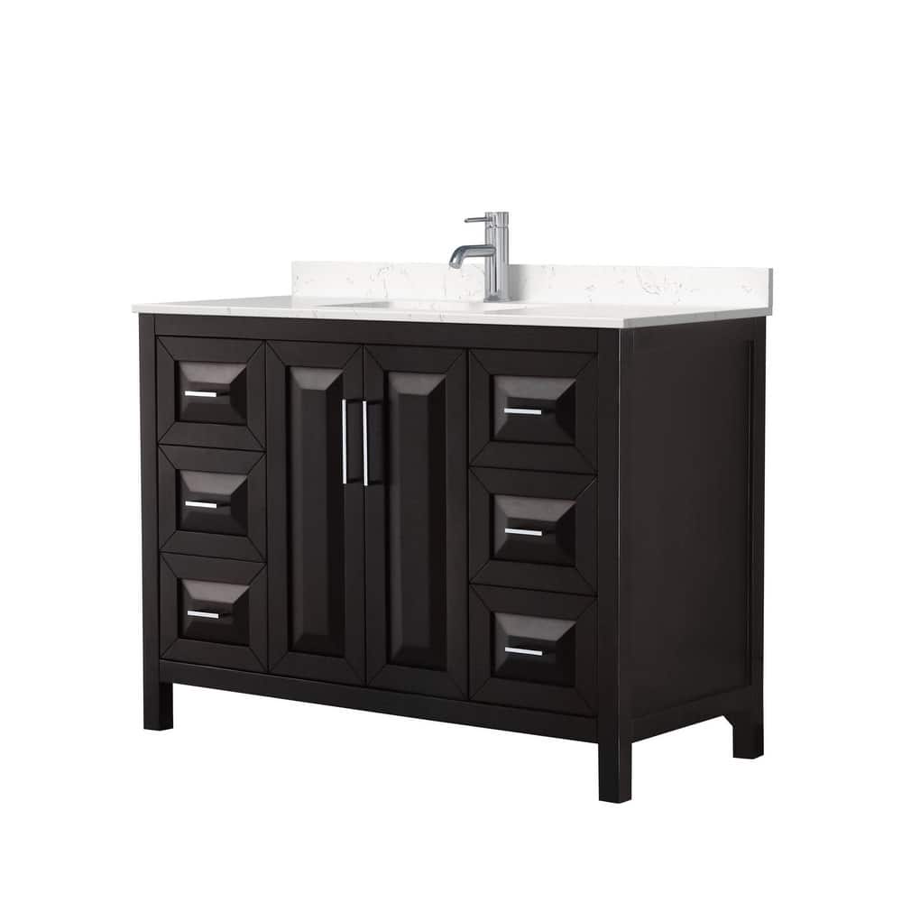 Wyndham Collection Daria 48" Free Standing Single Basin Vanity Set