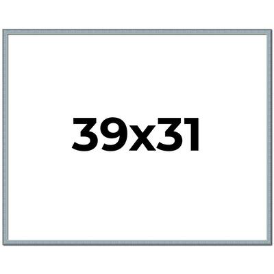 39x31 Frame Rustic Sky Blue Solid Wood Picture Frame | 0.75 Inch