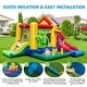 preview thumbnail 8 of 10, Costway Colorful Rainbow Kids Inflatable Bounce Castle with 50 Ocean - See Details
