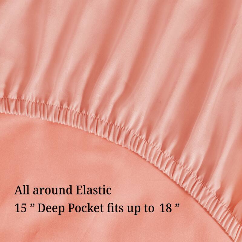 Superior Wrinkle Resistant Embroidered Microfiber Bed Sheet Set