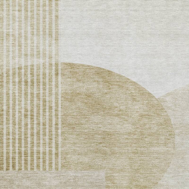 HomeRoots Geometric Transitional Rectangle Outdoor Rug