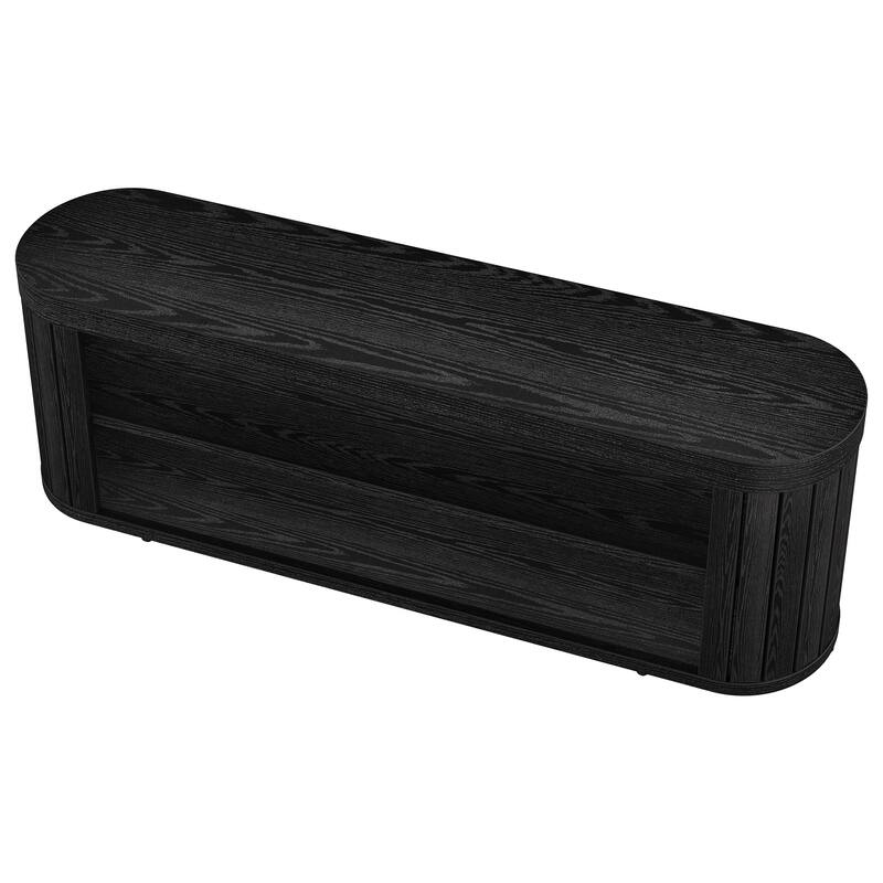 TV Stand, Storage Shelf Media Console, Living Room Bedroom Entertainment Center Accent Television Stand