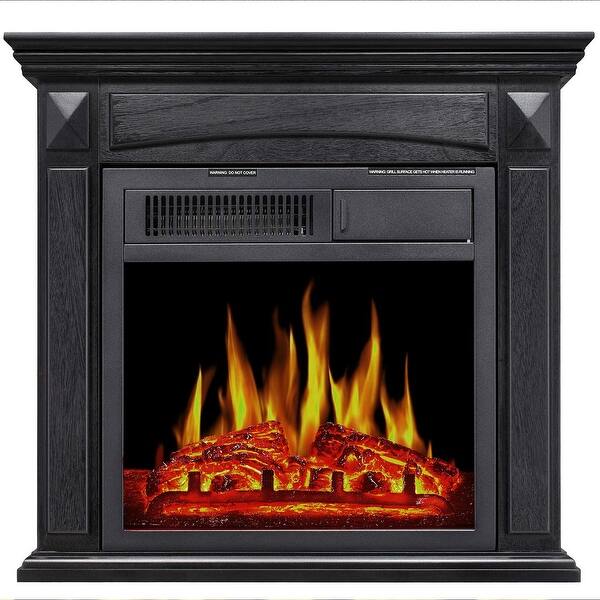 Mantel Electric Fireplace, Freestanding Wooden Surround Firebox - On Sale -  Bed Bath u0026 Beyond - 33233776