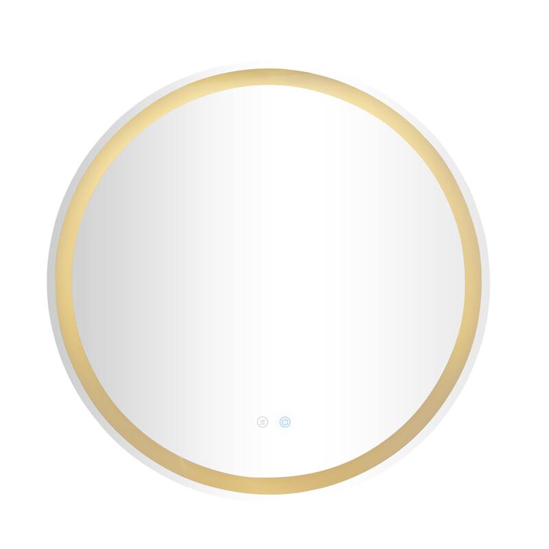 Glass Room Anti Fog Mirror with LED Light - Silver - Roche River Decor