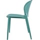 preview thumbnail 24 of 56, Modern Plastic Garden Patio Indoor or Outdoor Dining Stackable Chair UV Protected Armless With Dot Back Surf