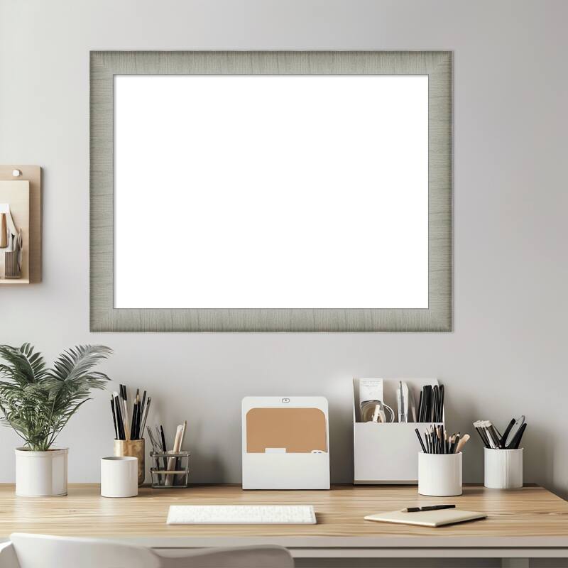 Amanti Art Elegant Brushed Bronze Narrow Framed Dry Erase Magnetic Board