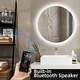 preview thumbnail 9 of 9, Round Frameless Wall Mount Anti Fog LED Light Bathroom Vanity Mirror