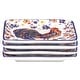 preview thumbnail 2 of 1, Certified International Morning Rooster Set of 4 Canape Plates - 6" x 6" x .75"