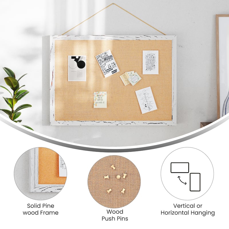 Commercial Wall Mount Linen Board with Wooden Push Pins