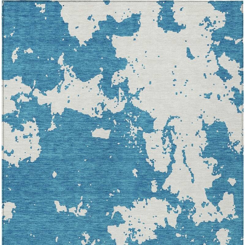 HomeRoots Abstract Transitional Rectangle Outdoor Rug