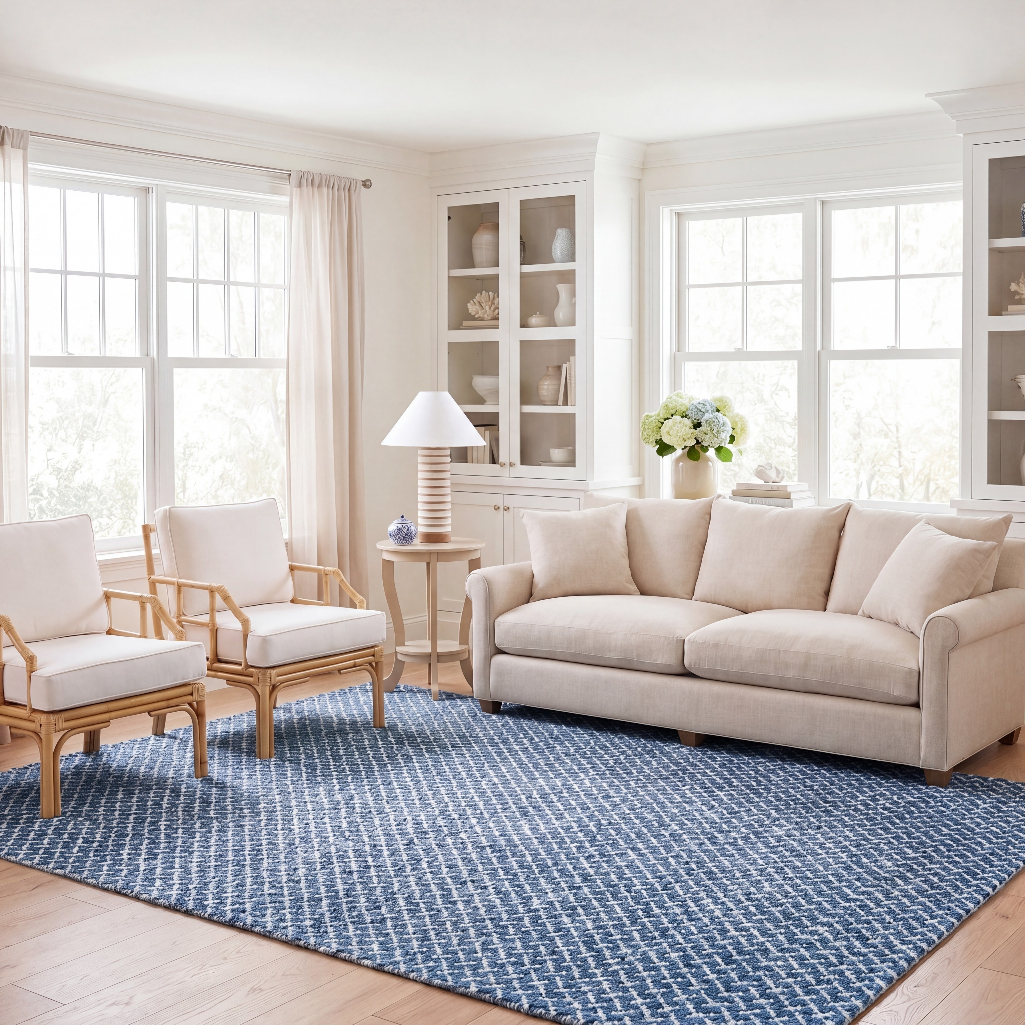 SAFAVIEH Natural Skrima Fiber Couture Wool Rug