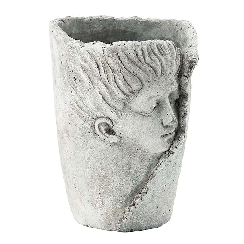 GDFStudio 6.5x6x8.5" Sleep Face Accent Planter (Set of 2)
