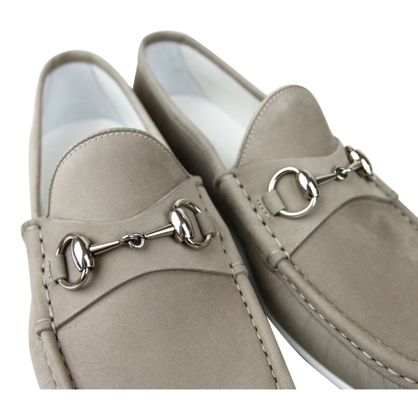 mens suede bit loafers