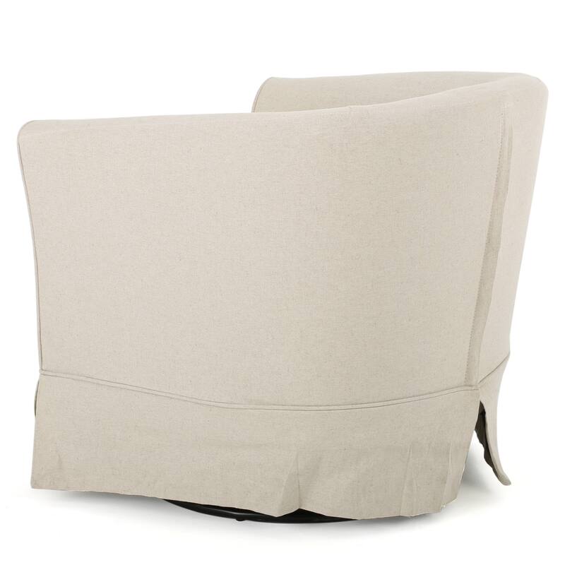 Cozy Rotating Armchair - Soft Upholstered Swivel Chair for Reading, VR, and Relaxation