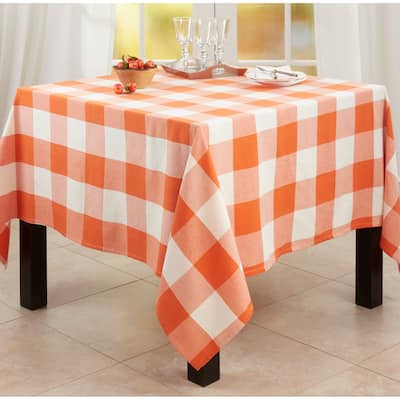 Tablecloth With Buffalo Plaid Design