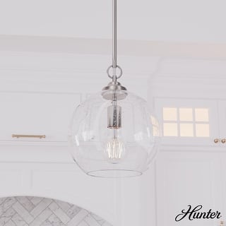 Hunter High Oaks 10-inch 1-Light Pendant - Kitchen Island, Dining Room, Entry - Contemporary, Transitional