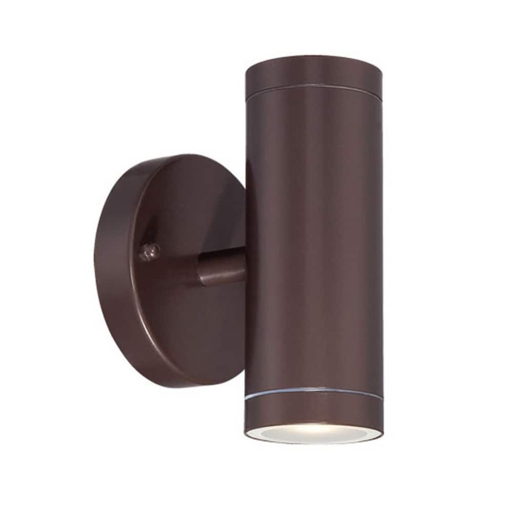 Metal Up Down Wall Sconce with LED Hardwired UV-Resistant - 4.63” x 4.38” x 6.5” (D x W x H)