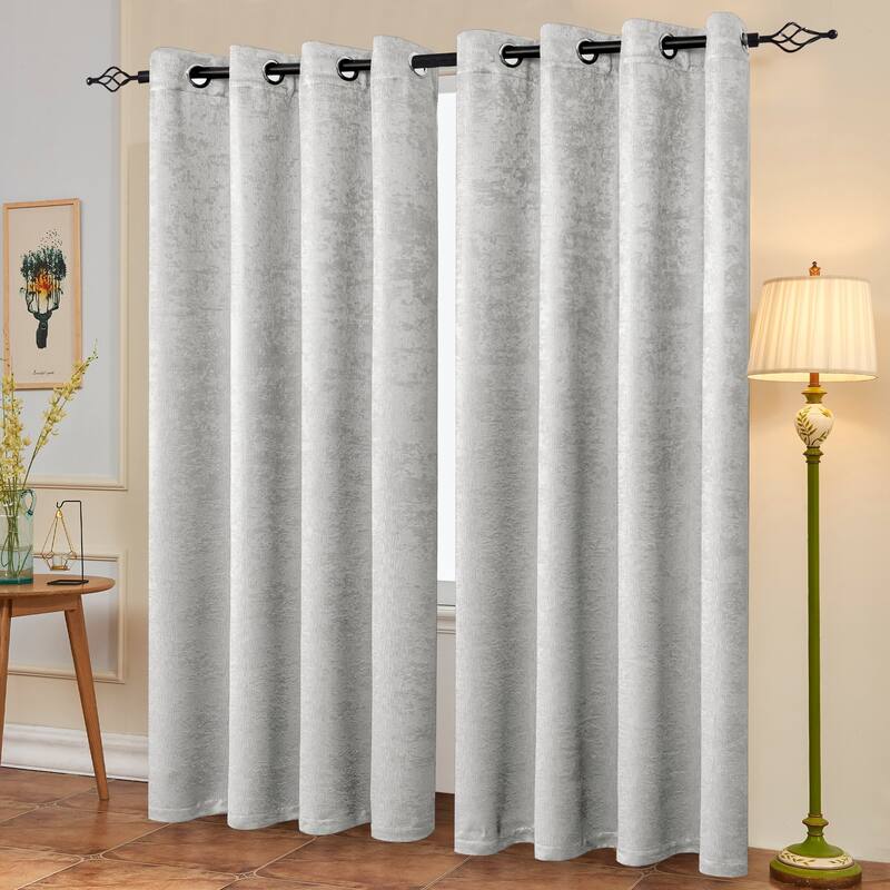 Subrtex Blackout Curtain Solid Thermal Window Drapes Panel Pair