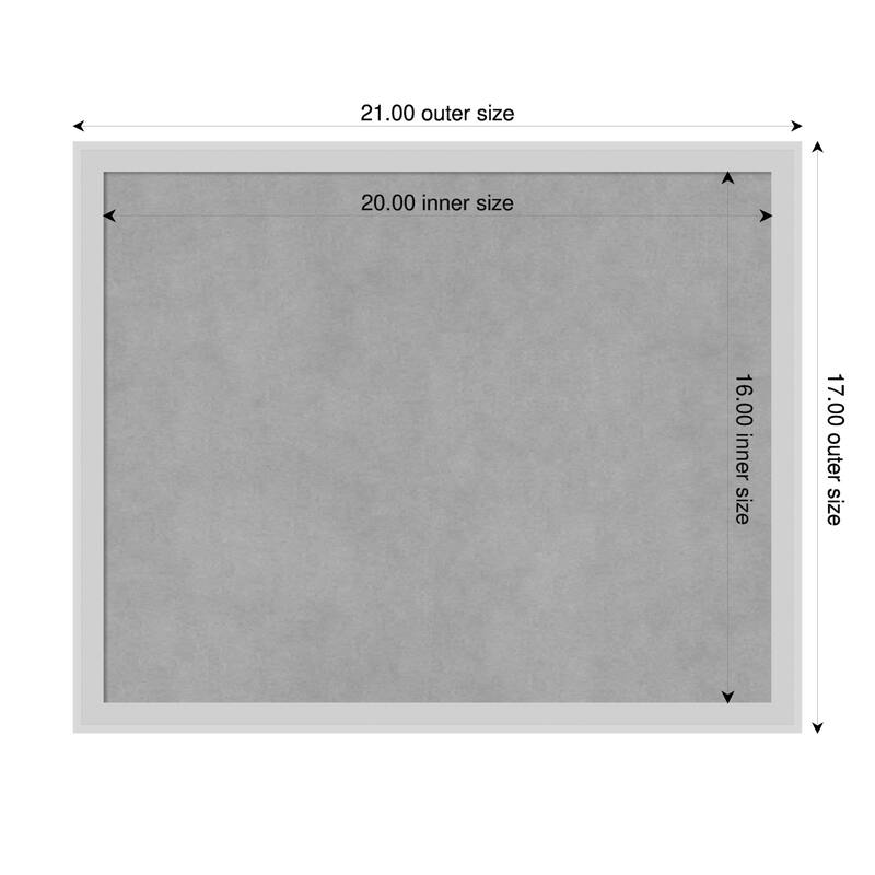 Amanti Art Incline Black Framed - 21 x 17 in - Incline Silver