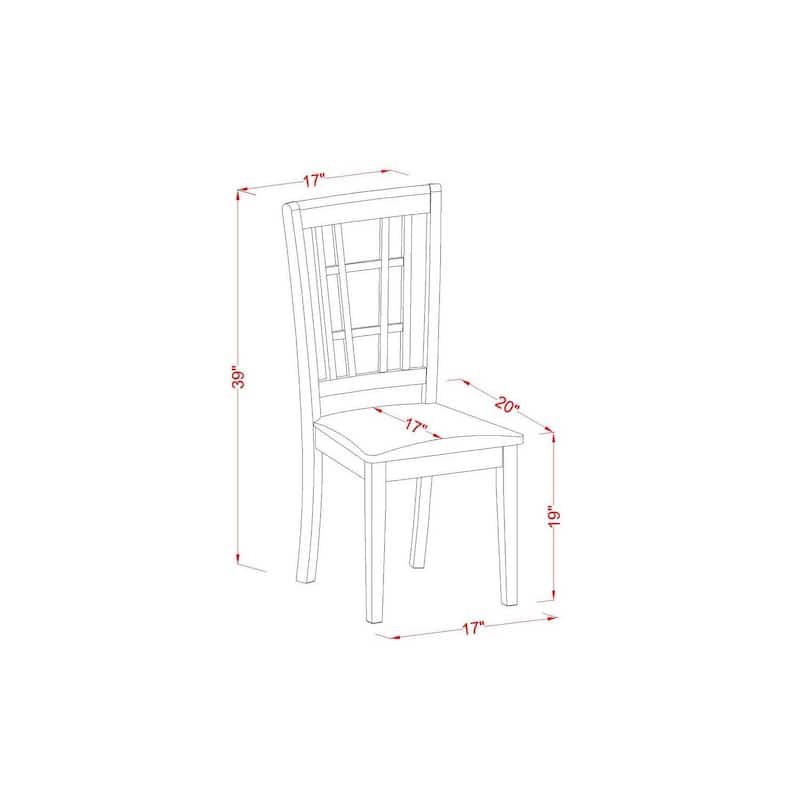 Dining Table Set with Chairs - Wood Dining Room Furniture for 4