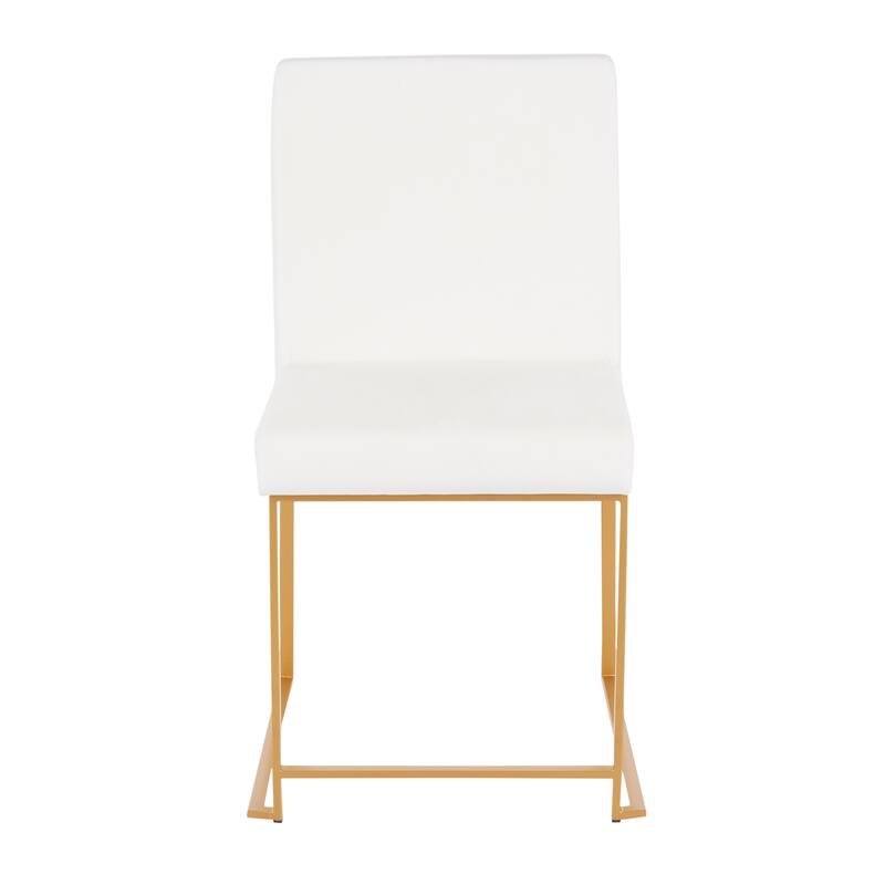 Silver Orchid Forrest Gold High Back Dining Chair - Set of 2