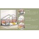 preview thumbnail 3 of 7, Wooden Twin Size House Bed Frame with Roof & Shelf, Twin Montessori Floor Bed for Kids, Solid Wood Slats, No Box Spring Needed