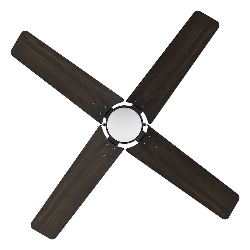 CARRO Aurora 52" 4-Blade Ceiling Fan with LED Light and Pull Chian-Downrod