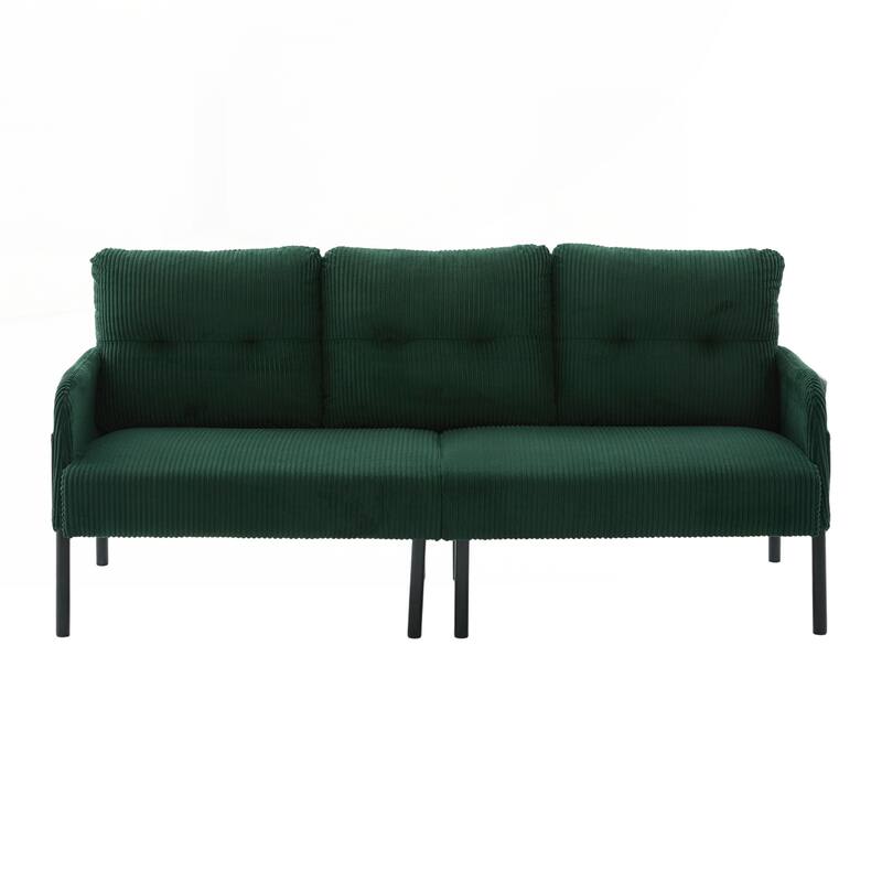 Oversized Loveseat, Modern & Plush Double-seater Sofa, Corduroy Upholstered Couch