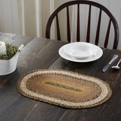 Kettle Grove Jute Oval Placemat 12x18
