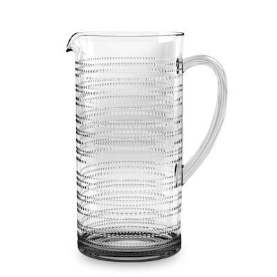Abode Homewares by TarHong Beaded Pitcher, Clear , 94.7 oz