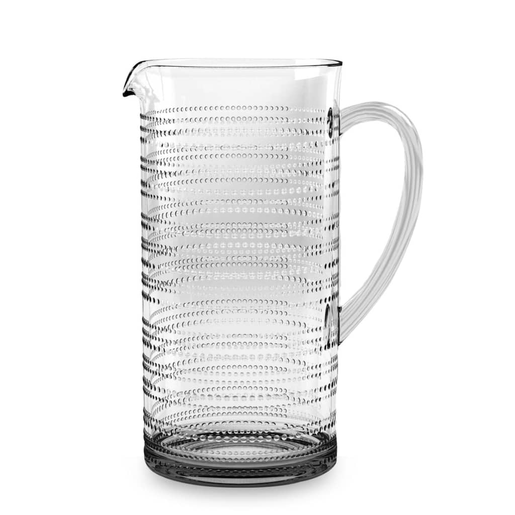 Abode Homewares by TarHong Beaded Pitcher, Clear , 94.7 oz
