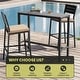 preview thumbnail 112 of 131, Crestlive Products Patio Outdoor Rectangle Bar Table Combinable Pub Table