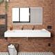 Pyramid Solid Surface Wall-Mounted Bathroom Sink