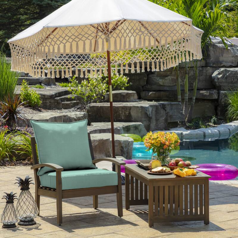 ARDEN Outdoor Foam Deep Seat Cushion Set, 22 in x 24 in