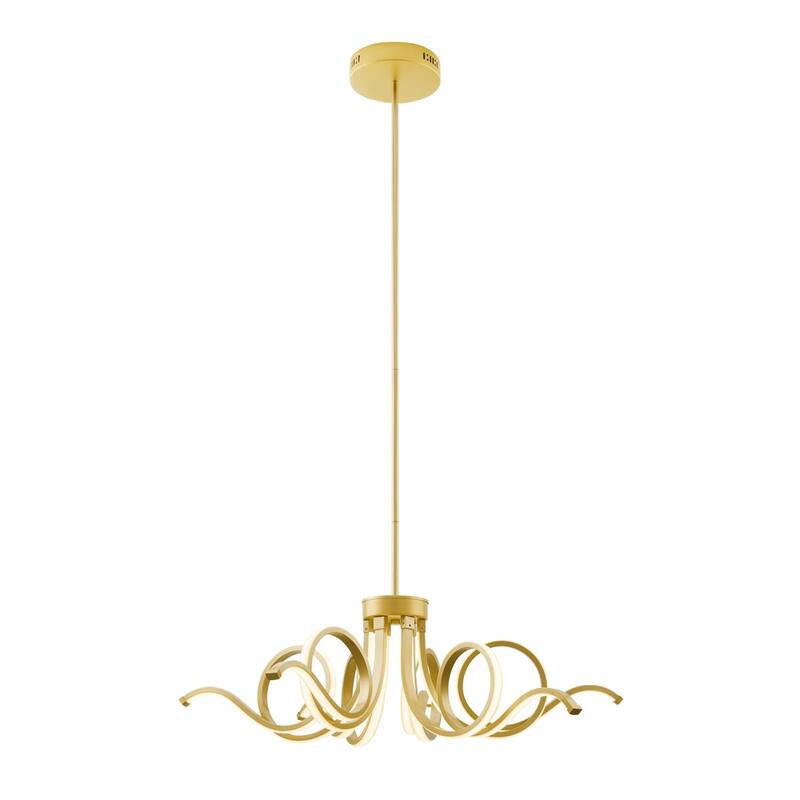 Magnolia Integrated LED Chandelier with Smart Dimmer Included - Gold