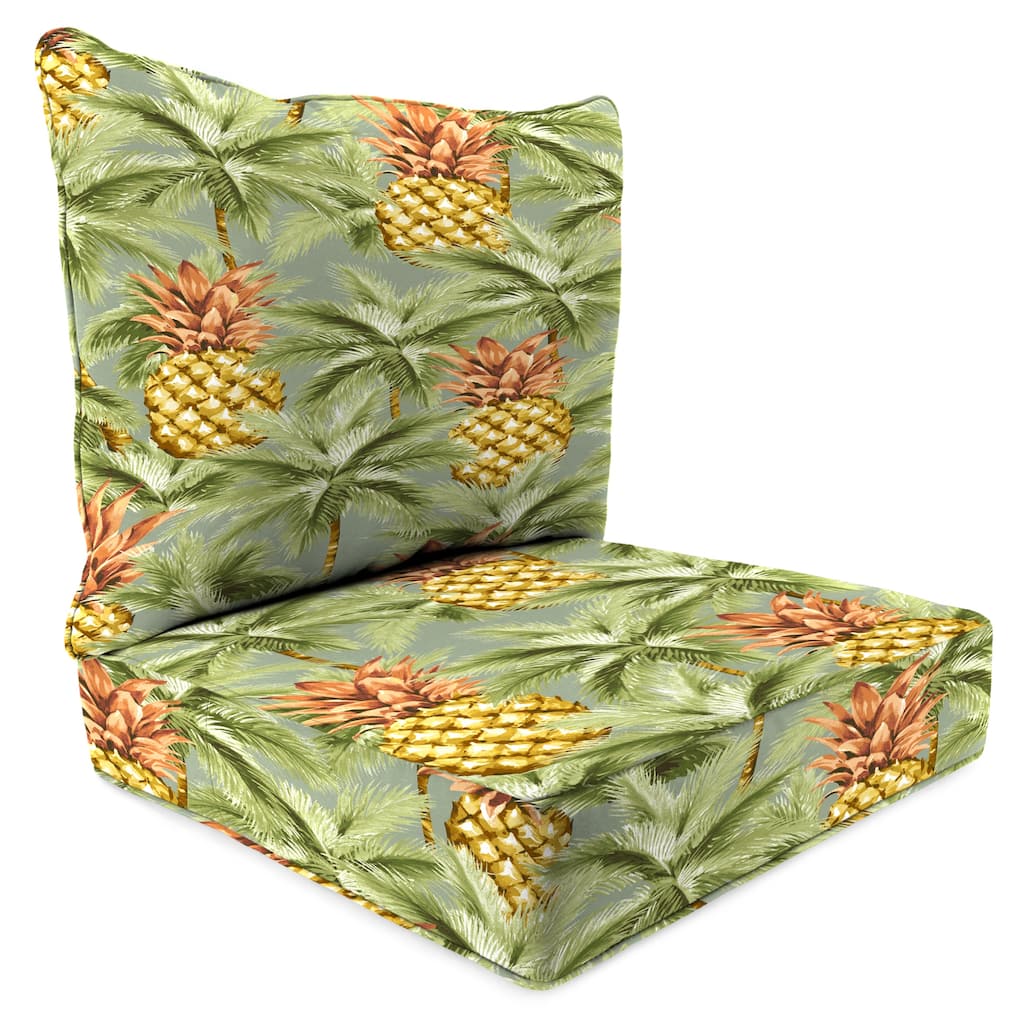 24" x 47" Outdoor Deep Seat Cushion Set with Welt - 46.5'' L x 24'' W x 6'' H